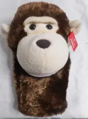 Aurora Plush Monkey Hand Puppet Montgomery 2016 Brown Pretend Play NWT
