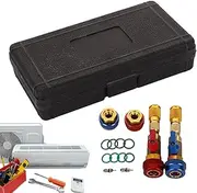 Valve Core Removal Tool,Air Condition Valve Core Removal Tool - AC System Refrigeration Installer Set Portable Repair Kit for Truck Vehicle Car