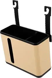 PRETYZOOM Car Backseat Organizer with Trash Bin Tissue Holder Multifunctional Storage for Car Accessories Neatly Organize Items Tissues Durable Design for Travel