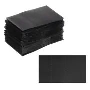 48x28mm PVC Perforated Shrink Bands, 500Pcs 0.05mm Thick Shrink Wrap, Black