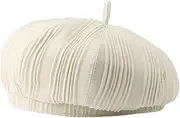 [MOSSTYUS] Beret Hats for Women Retro French Artist Beanie Cap Adjustable Elegant Headwear Outfit Accessories Spring Summer