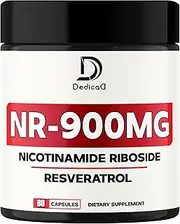 Dedicad NAD with Liposomal Nicotinamide Riboside Supplements plus Resveratrol - 80 Capsules supply for 40 Days