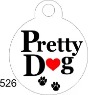 Pretty Dog Cute Custom Personalize Pet ID tag for Dog and Cat Collar unique Cute