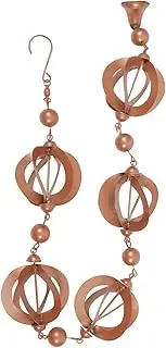 Vintage Iron Rain Chain Bell Decorative Wind Chime for Gutter Downspout Long Lasting Outdoor Hanging Decor Accent for Home Easy to Use and Store