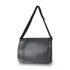 Tosca Vegan Leather Satchel Mens Fashion/Travel Work/School Shoulder Bag BLK