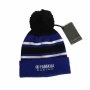 Yamaha Racing Adult Beanie Pompom - Blue/Black