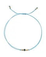 Zoe Chicco 14K Yellow Gold Floating Blue Sapphire Solitaire Cord Slider Bracelet