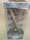 GC FRAGRANCE DIFFUSER CARIBBEAN GETAWAY REEDS OIL BLUE GLASS VASE 100ML GIFT BOX