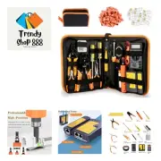 LEATBUY Network Crimp Tool Kit for RJ45/RJ11/RJ12 /Cat5e/8P, Professional Cr...