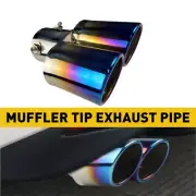 Burn Blue Stainless Steel Rear Exhaust Pipes Tail Muffler Tip Accessories Car US (for: Nissan)