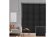 Linen Texture Panel Blinds 140cm~360cm(W)x230cm(D) Charcoal