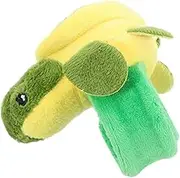 CIMAXIC Adorable Turtle Stuffed Animal Slap Bracelet for Boys Girls Fun Party Accessory Safe Material Lightweight