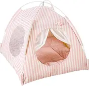 Small Dog Tent Bed - Semi-enclosed Kitten Playpen Indoor,Mesh Window Puppy Camping Cushion Detachable Washable For Chicken