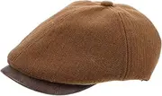 [VALICLUD] Vintage Painter Beret for Women Fashionable Newsboy Cap for Stylish Look Light Brown