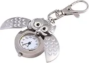 [LIFKOME] Decorative Owl Pocket Watch Keychain Vintage Cartoon Owl Design Charming Accessories for Men Women High Precision Movement for Friends Family