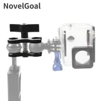 在飛比找蝦皮購物優惠-Novelgoal CNC 三腳架蝴蝶夾夾 3 開孔潛水燈支