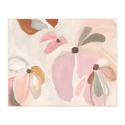 [James Lane] Daisy Bloom Natural Veneer Framed Canvas - 150cm x 120cm