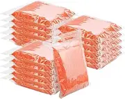 Sponge Individually Wrapped, Kitchen Dishwashing Sponge, Non Scratch Heavy Duty Scouring Pad Odor-Free Cleaning Sponge Wipes Scrub Pads for Travel Apartments (15 Pack Orange)