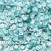 sourcing map Loose Sequins 1400Pcs Silver Backed Cup Embroidery Sequins for Jewelry Making Crafts Sewing, Lake Blue