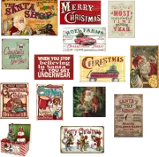 ho vintage weathered Christmas decals