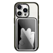 PowerThru Power Bank Mirror Slim Power Bank MagSafe Compatible Lucky Cat Outline