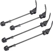 Takelablaze Road Mountain Bicycle MTB Wheel Hub Front and Rear Skewers 2 Pairs Quick Release Clip Bolt Lever Axle QR 145/180 mm for Road Bike, Mountain Bike, MTB, BMX