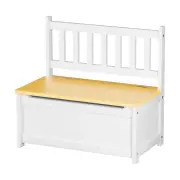 2-In-1 Kids Toys Storage Bench Box Wooden Chair
