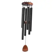 Large Aluminium Wind Chimes 37" Inches to Create a Zen Classic 37" Black