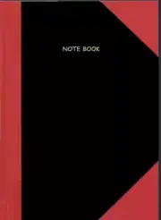 6 X A7 Lined Red And Black Notebook 200 Pages / 100 Sheets Case Bound. Bulk Buy