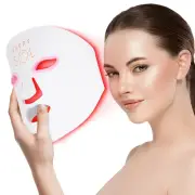 LED Light Therapy Mask For Face, 7 Colors Light Therapy, Red Light Therapy Ma...