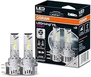 [OSRAM] LEDriving HL EASY ≜ H15, LED high and low beam lamp, Cool White 6500K, no accessory needed, offroad use only - no ECE, 2 lamps
