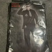 Adults Men's Zombie Mobster Undead Gangster Standard Size Costume Up To 200 Lbs