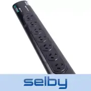 Thor D145B SmartFilter 7-Outlet Surge Protector Powerboard