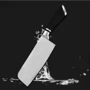 165mm Blade Black Steel Cleaver Knife Chop Cut Japanese Knives Chef Kitchen Inc