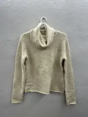 Eileen Fisher Womens Sweater Small Tan Pullover Crowl Neck Merino Wool Camel NWT