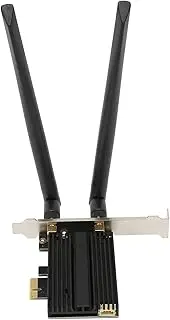 Gigabit 5G Networking Cards, WiFi 6E PCIe Card, 5.2, with Detachable Dual Band Antenna, Wireless Adapter for 10, 11 64 Bit