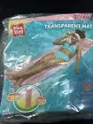 Play Day Adult Transparent Inflatable Floating Beach Pool Mat Lounge- Light Pink