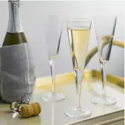 Bormioli Rocco 4x Ypsilon Champagne Flute Prosecco Wine Stemware 16cl 5.5ozClear