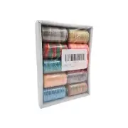 All-Purpose Polyester Multicolored Space Dye Sewing Connecting Thread, 10 Pcs