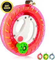 Kite String Reel, Kite Line Winder 8In, Come with Lock & 1000 Feet Line(Pink)