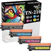 ColorPrint Compatible TN-210 Toner Cartridge Replacement for Brother TN210 TN 210 for MFC-9325CW MFC-9320CW MFC-9120CN 9125CN MFC9010CN HL3075CW HL3070CW (4-Pack, TN210BK, TN210C, TN210M, TN210Y)