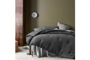 Soho Waffle Dark Grey 3 Piece Comforter Set by Accessorize