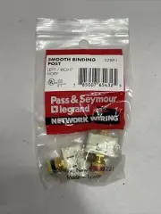 P&S Stereo Audio Speaker Gold Smooth Binding Post Jacks Left/Right S2BP-I