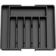 Lifewit Cutlery Drawer Organiser, Expandable Utensil Tray for Kitchen, Adjustable Silverware and Flatware Holder, Compact Plastic Storage for Spoons Forks Knives, Large