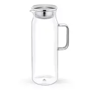 Wilmax England Thermo 1500ml Glass Jug Water Pitcher w/Stainless Steel Lid Clear
