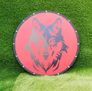 Medieval Viking Shield Wolf Authentic Battle Worn Shield Best Halloween Gift