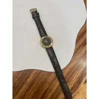 在飛比找蝦皮購物優惠-❤️Gucci vintage 黑金皮革錶❤️