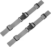uxcell Backpack Chest Strap [2PCS] - Adjustable Sternum Straps with Emergency Whistle Buckle Use for Backpack Replacement & Hiking - [Grey] Chest Belt Quick Release Buckle