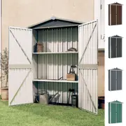 Garden Shed Tool Storage Parts Organizer Cabinet Chest Galvanised Steel vidaXL