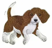 Custom Dog Portraits [Beagle] Embroidery Iron On/Sew Patch [5" x 5"]